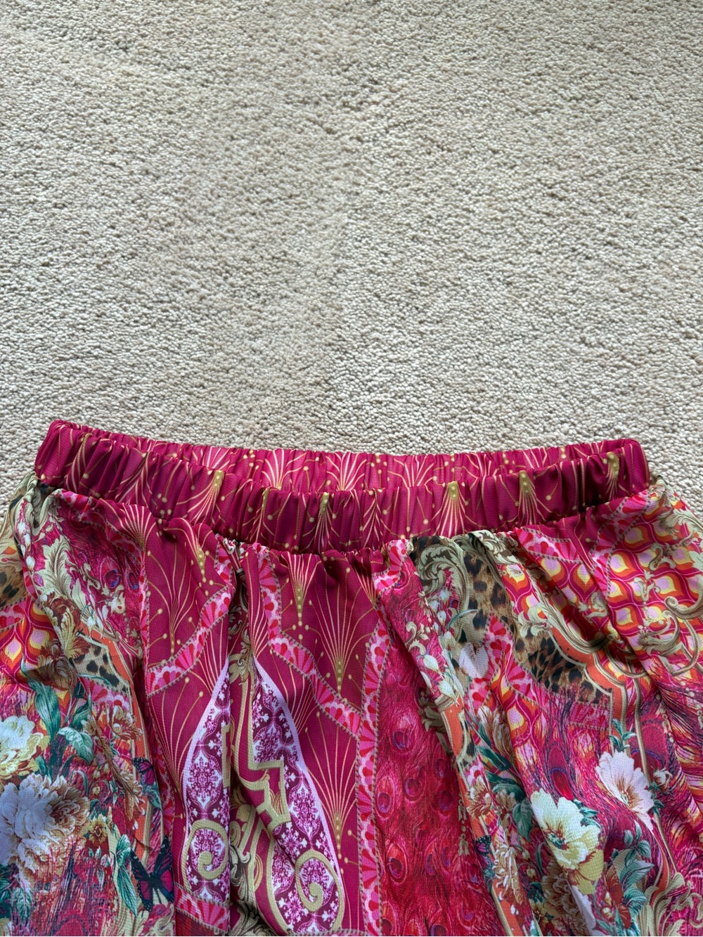 Bohemian V-Neck Pink swim-dress - Picture 11 of 12